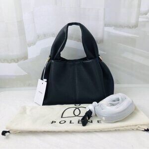 Polene Black Leather Handbag